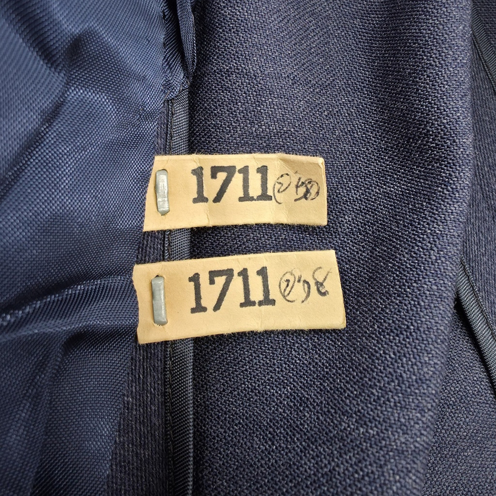 Vintage Siebler Custom Luxury Tailored Military Jacket Mens Medium 1951 USA Blue - Picture 9 of 16
